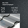 Металлочерепица Металлочерепица Кредо, Satin Matt 0,5 мм, матовая