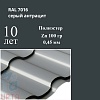 Профиль волновой Кредо, Полиэстер 0,45 мм