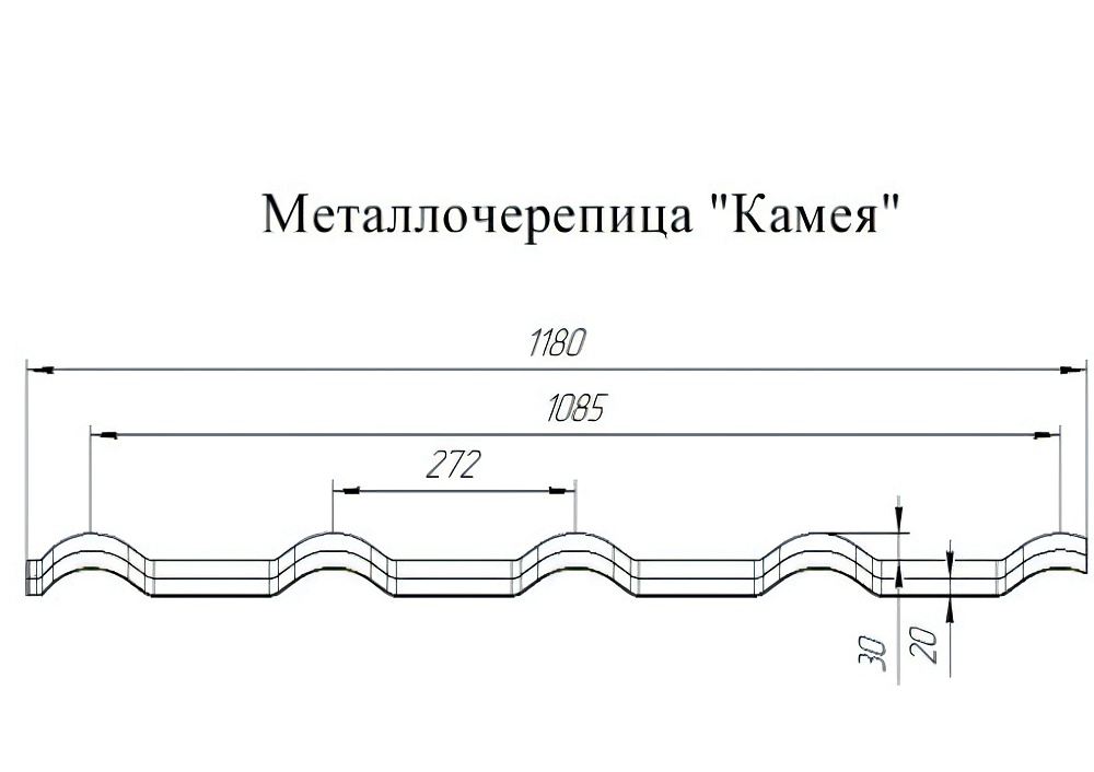 Профиль Камея, Полиэстер 0,45 мм