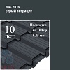 Металлочерепица Профиль Quadro Profi, Полиэстер 0,45 мм